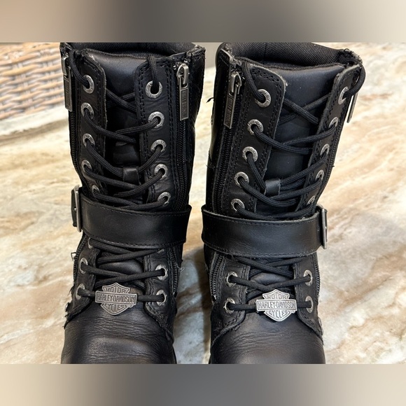 Women’s HARLEY DAVIDSON Talley Ridge 7.25" Motorcycle Boots D83878- Size 6 - Picture 7 of 10
